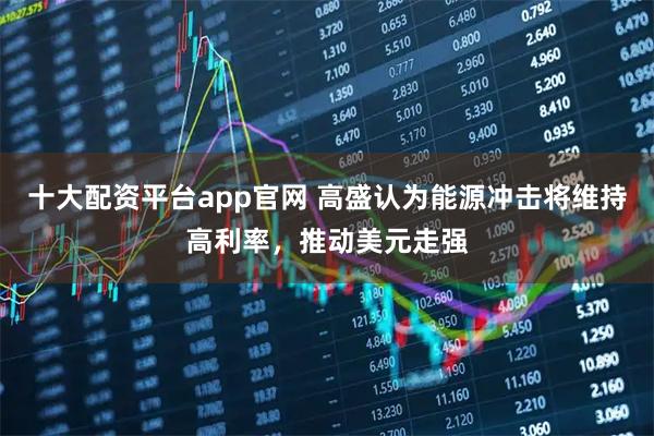 十大配资平台app官网 高盛认为能源冲击将维持高利率，推动美元走强